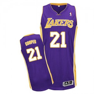 Maillot Adidas Violet Road Authentic Los Angeles Lakers - Michael Cooper #21 - Homme