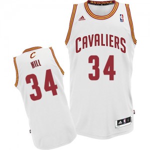 Maillot Swingman Cleveland Cavaliers NBA Home Blanc - #34 Tyrone Hill - Homme
