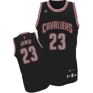 Cleveland Cavaliers #23 Adidas Rhythm Fashion Noir Authentic Maillot d'équipe de NBA Promotions - LeBron James pour Homme