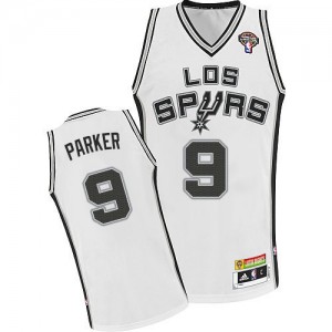 Maillot NBA Authentic Tony Parker #9 San Antonio Spurs Latin Nights Blanc - Homme