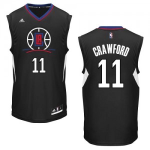 Maillot Authentic Los Angeles Clippers NBA Alternate Noir - #11 Jamal Crawford - Homme