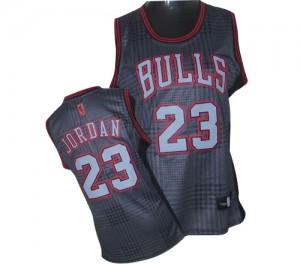 Maillot Authentic Chicago Bulls NBA Rhythm Fashion Noir - #23 Michael Jordan - Femme