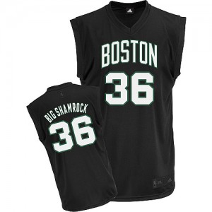 Maillot NBA Noir Shaquille O'Neal #36 Boston Celtics Big Shamrock Authentic Homme Adidas