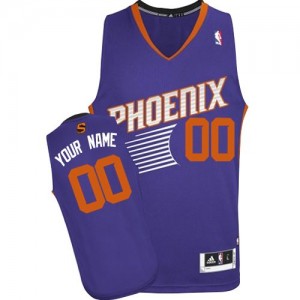 Maillot NBA Violet Authentic Personnalisé Phoenix Suns Road Enfants Adidas
