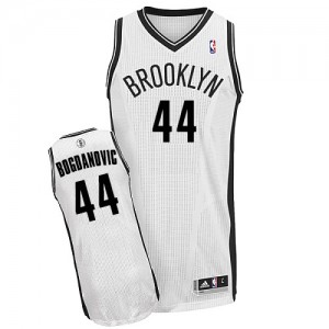 Maillot NBA Brooklyn Nets #44 Bojan Bogdanovic Blanc Adidas Authentic Home - Homme