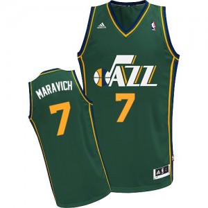 Utah Jazz #7 Adidas Alternate Vert Swingman Maillot d'équipe de NBA Prix d'usine - Pete Maravich pour Homme