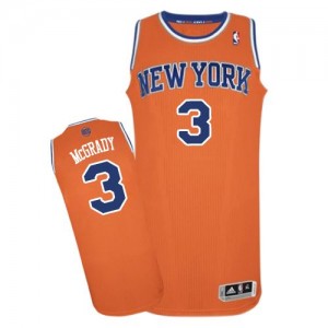 Maillot NBA Authentic Tracy McGrady #3 New York Knicks Alternate Orange - Homme