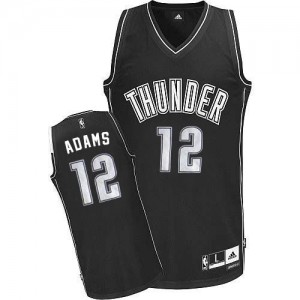Oklahoma City Thunder #12 Adidas Blanc Authentic Maillot d'équipe de NBA Prix d'usine - Steven Adams pour Homme