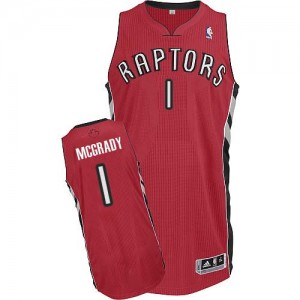 Toronto Raptors #1 Adidas Road Rouge Authentic Maillot d'équipe de NBA en ligne - Tracy Mcgrady pour Homme