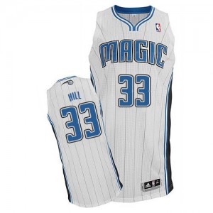 Maillot NBA Blanc Grant Hill #33 Orlando Magic Home Authentic Homme Adidas
