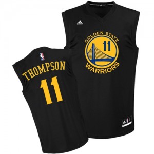 Golden State Warriors #11 Adidas Fashion Noir Swingman Maillot d'équipe de NBA Prix d'usine - Klay Thompson pour Homme