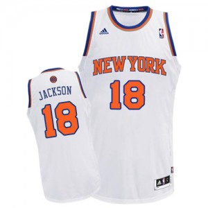 Maillot Adidas Blanc Home Swingman New York Knicks - Phil Jackson #18 - Homme