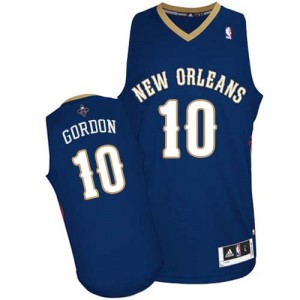 Maillot NBA Authentic Eric Gordon #10 New Orleans Pelicans Road Bleu marin - Homme