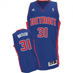 Detroit Pistons #31 Adidas Road Bleu royal Swingman Maillot d'équipe de NBA Expédition rapide - Caron Butler pour Homme