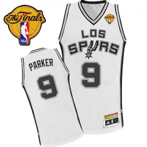 Maillot Adidas Blanc Latin Nights Finals Patch Authentic San Antonio Spurs - Tony Parker #9 - Homme