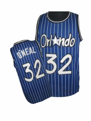Maillot NBA Orlando Magic #32 Shaquille O'Neal Bleu royal Adidas Authentic Throwback - Homme