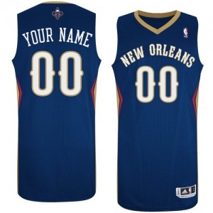 Maillot NBA New Orleans Pelicans Personnalisé Authentic Bleu marin Adidas Road - Enfants