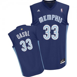 Maillot Swingman Memphis Grizzlies NBA Road Bleu marin - #33 Marc Gasol - Homme
