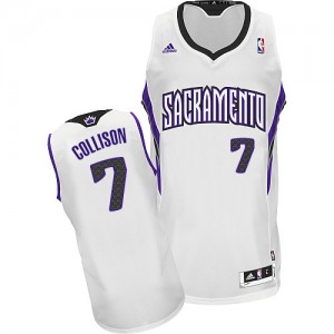 Maillot NBA Sacramento Kings #7 Darren Collison Blanc Adidas Swingman Home - Homme