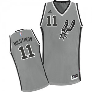Maillot NBA Swingman Nikola Milutinov #11 San Antonio Spurs Alternate Gris argenté - Homme