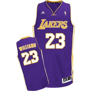Los Angeles Lakers Louis Williams #23 Road Swingman Maillot d'équipe de NBA - Violet pour Homme