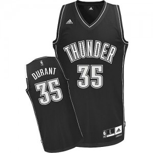 Maillot Swingman Oklahoma City Thunder NBA Shadow Noir - #35 Kevin Durant - Homme