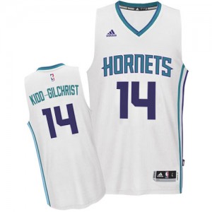 Maillot NBA Blanc Michael Kidd-Gilchrist #14 Charlotte Hornets Home Authentic Homme Adidas