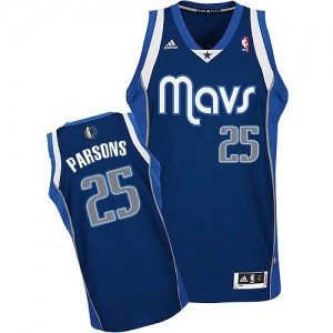 Dallas Mavericks Chandler Parsons #25 Alternate Swingman Maillot d'équipe de NBA - Bleu marin pour Homme