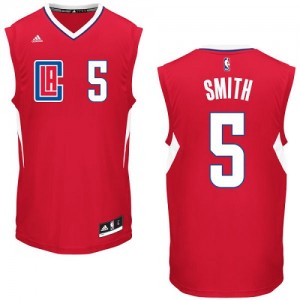 Maillot NBA Los Angeles Clippers #5 Josh Smith Rouge Adidas Swingman Road - Homme