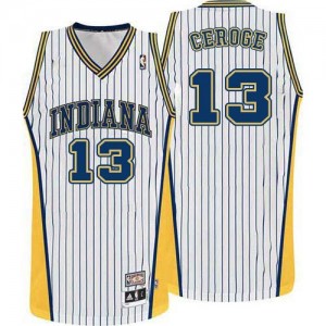 Maillot Adidas Blanc Throwback Authentic Indiana Pacers - Paul George #13 - Homme