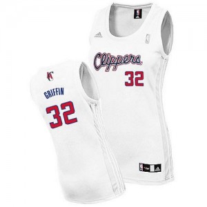 Los Angeles Clippers #32 Adidas Home Blanc Swingman Maillot d'équipe de NBA Discount - Blake Griffin pour Femme