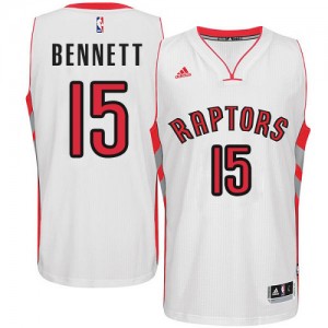 Toronto Raptors #15 Adidas Home Blanc Swingman Maillot d'équipe de NBA achats en ligne - Anthony Bennett pour Homme