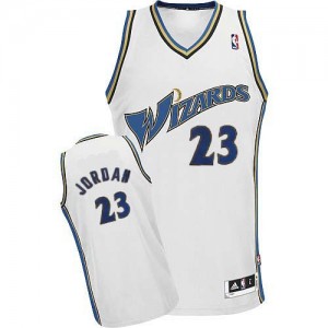 Maillot NBA Washington Wizards #23 Michael Jordan Blanc Adidas Swingman - Homme