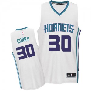 Maillot Authentic Charlotte Hornets NBA Home Blanc - #30 Dell Curry - Homme