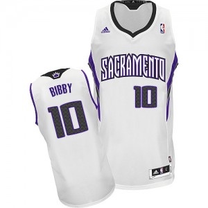 Sacramento Kings #10 Adidas Home Blanc Swingman Maillot d'équipe de NBA vente en ligne - Mike Bibby pour Homme