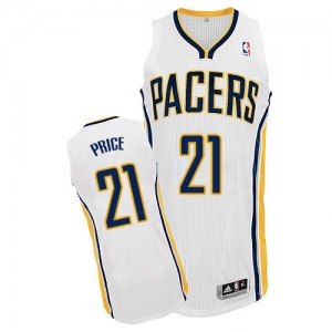 Indiana Pacers #21 Adidas Home Blanc Authentic Maillot d'équipe de NBA prix d'usine en ligne - A.J. Price pour Homme