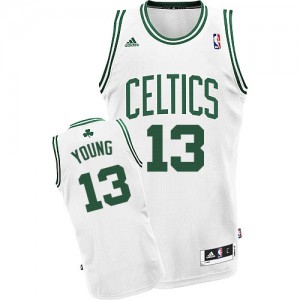 Maillot Adidas Blanc Home Swingman Boston Celtics - James Young #13 - Homme