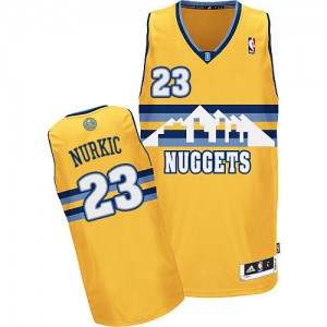 Maillot Authentic Denver Nuggets NBA Alternate Or - #23 Jusuf Nurkic - Homme