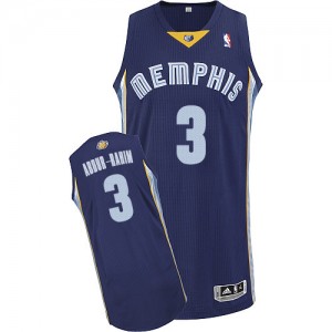 Maillot Authentic Memphis Grizzlies NBA Road Bleu marin - #3 Shareef Abdur-Rahim - Homme