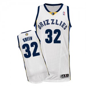 Maillot NBA Authentic Jeff Green #32 Memphis Grizzlies Home Blanc - Homme