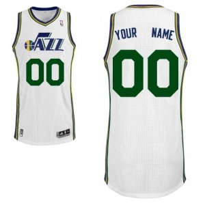Maillot Utah Jazz NBA Home Blanc - Personnalisé Authentic - Enfants