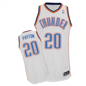 Oklahoma City Thunder #20 Adidas Home Blanc Authentic Maillot d'équipe de NBA préférentiel - Gary Payton pour Homme