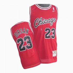 Maillot Authentic Chicago Bulls NBA Throwback Rouge - #23 Michael Jordan - Enfants