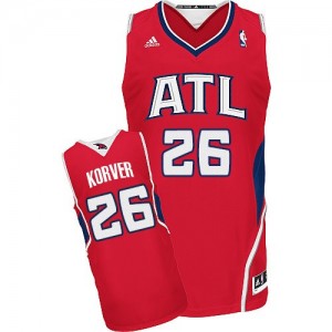 Atlanta Hawks Kyle Korver #26 Alternate Swingman Maillot d'équipe de NBA - Rouge pour Homme