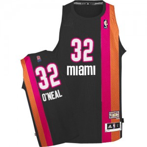 Maillot NBA Authentic Shaquille O'Neal #32 Miami Heat ABA Hardwood Classic Noir - Homme
