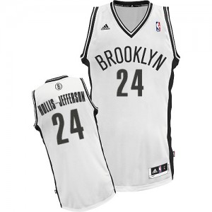 Maillot Adidas Blanc Home Swingman Brooklyn Nets - Rondae Hollis-Jefferson #24 - Homme