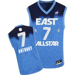 Maillot Authentic New York Knicks NBA 2012 All Star Bleu - #7 Carmelo Anthony - Homme
