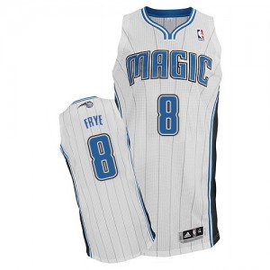 Orlando Magic Channing Frye #8 Home Authentic Maillot d'équipe de NBA - Blanc pour Homme