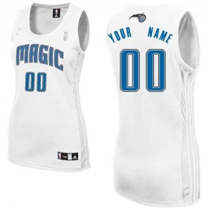 Orlando Magic Authentic Personnalisé Home Maillot d'équipe de NBA - Blanc pour Femme