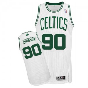 Maillot Authentic Boston Celtics NBA Home Blanc - #90 Amir Johnson - Homme